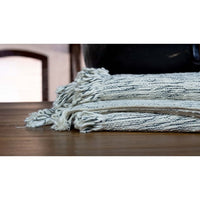 natural tan throw blanket hand loomed black