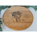 rustic lazy susan wood round