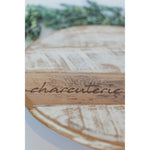 rustic lazy susan wood round