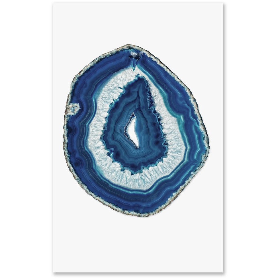 blue oversized agate photography art framed