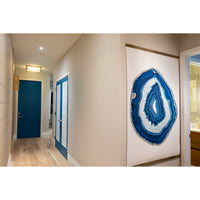 blue oversized agate photography art framed