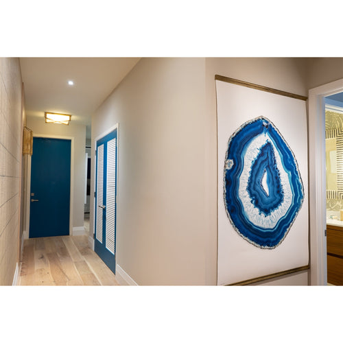 blue oversized agate photography art framed