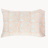 peach floral pattern quilt shams