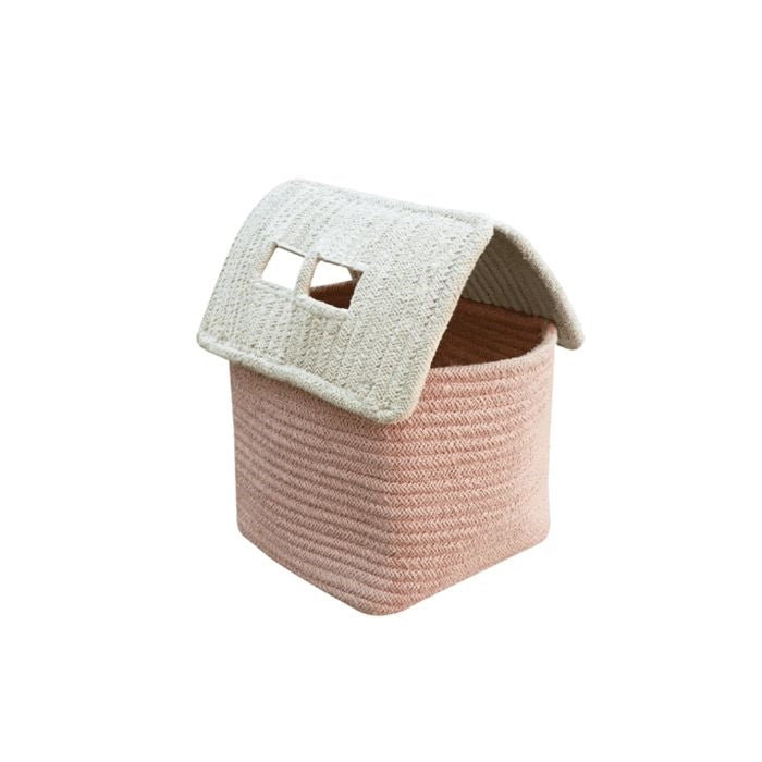play basket neutral house toy decor