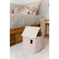 play basket neutral house toy decor