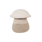 medium mushroom basket neutral cream decor