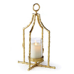 Unique gold candle holder