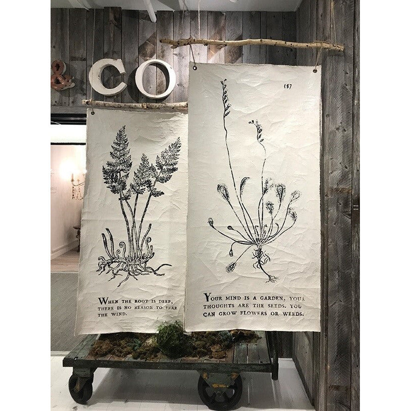 art tarp Handmade Botanical Wall Tarp