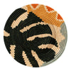 bright colored plate woven round