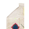 rug natural multi color handmade cotton fringe