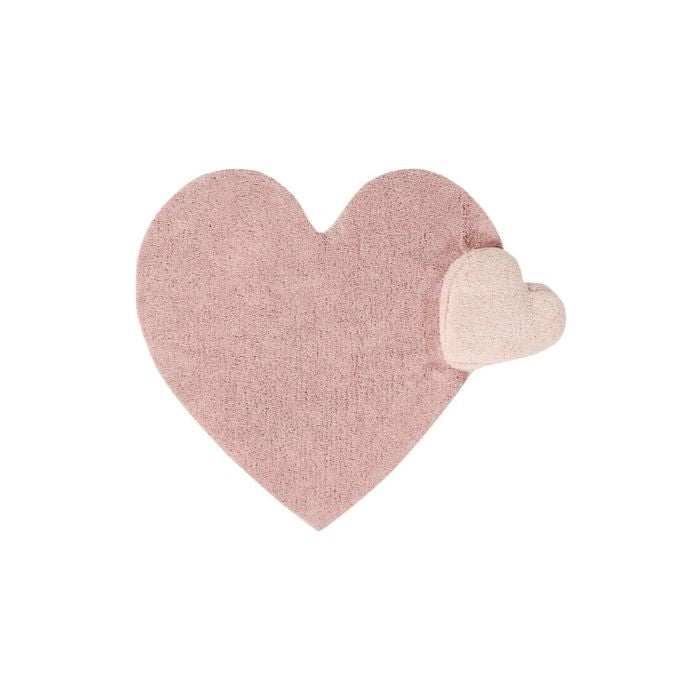 heart shaped pink rug cotton playroom decor