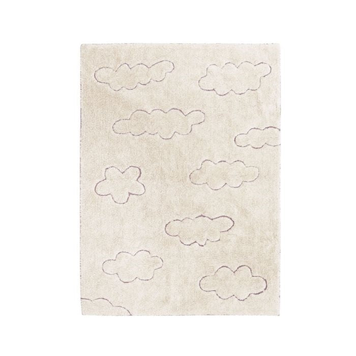 neutral rug cloud patterned washable