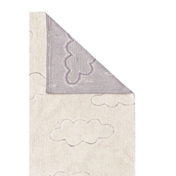 neutral rug cloud patterned washable
