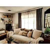 Curtain Panel - Camden - Ash Gray Velvet (size + treatment options)