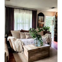 Curtain Panel - Camden - Ash Gray Velvet (size + treatment options)