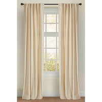 Curtain Panel - Camden - Ivory Velvet (size + treatment options)