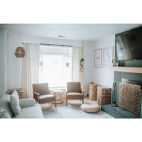Curtain Panel - Camden - Ivory Velvet (size + treatment options)