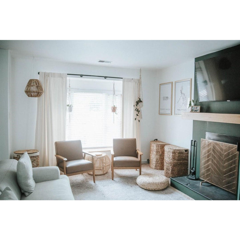 Curtain Panel - Camden - Ivory Velvet (size + treatment options)