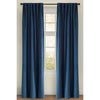 curtain panel luxury navy velvet drapes