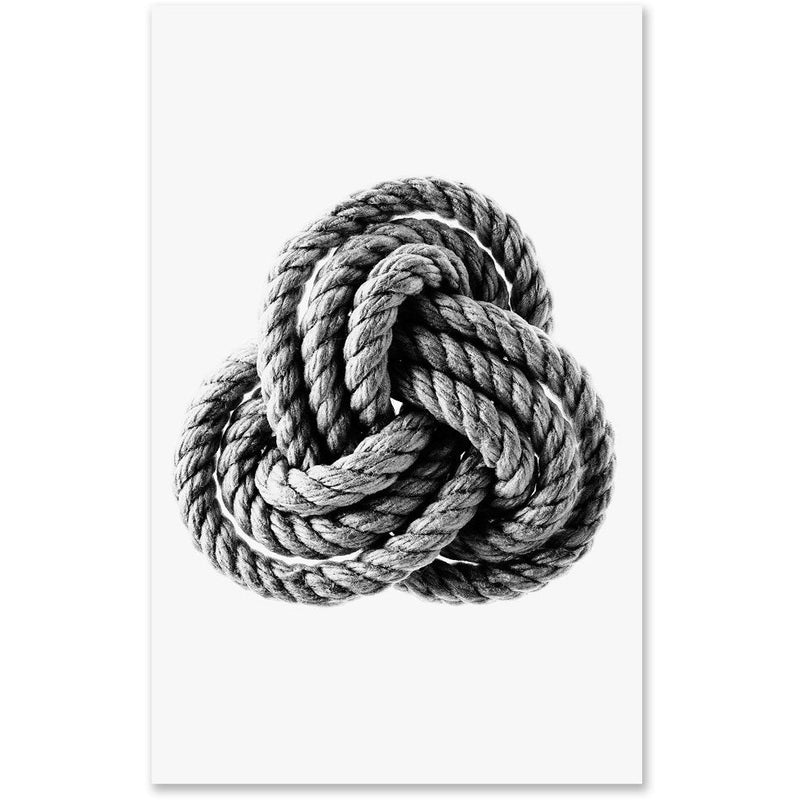 large rope photography art framed oversized coastal knot