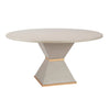 winter gray gold round dining table