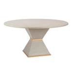 winter gray gold round dining table
