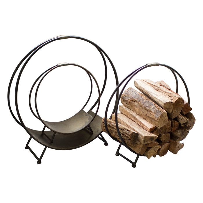 Set 3 Metal Firewood Log Racks