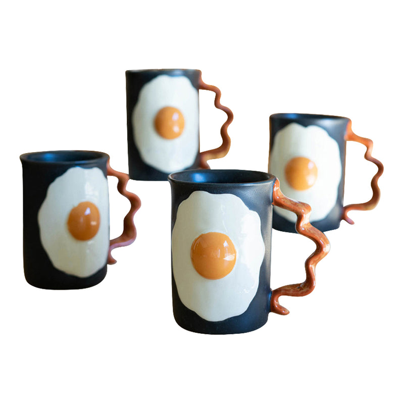 ceramic mug bacon eggs 