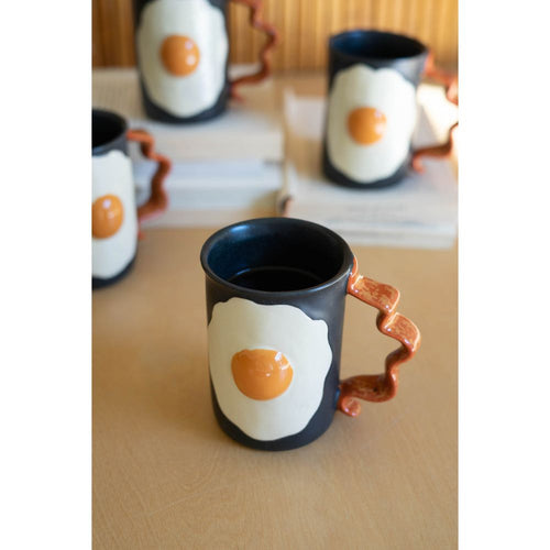 ceramic mug bacon eggs 