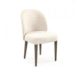 side chair beech polyester cream fabric traditional
