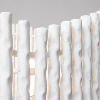 white round chandelier rods twisted plaster