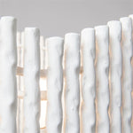 white round chandelier rods twisted plaster