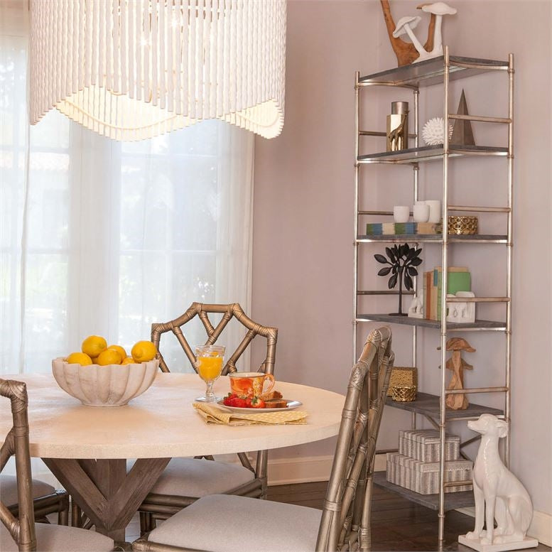 white round chandelier rods twisted plaster