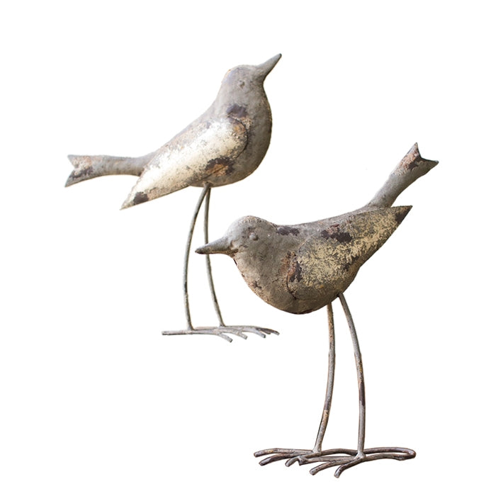 Set of 2 Metal Birds