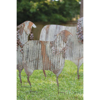 sheep christmas recycled metal corrugated yard lawn decoration distressed
