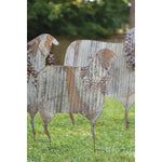 sheep christmas recycled metal corrugated yard lawn decoration distressed