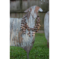 sheep christmas recycled metal corrugated yard lawn decoration distressed
