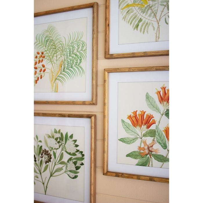 floral prints framed art set botanical multi color