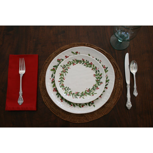 wreath design plate