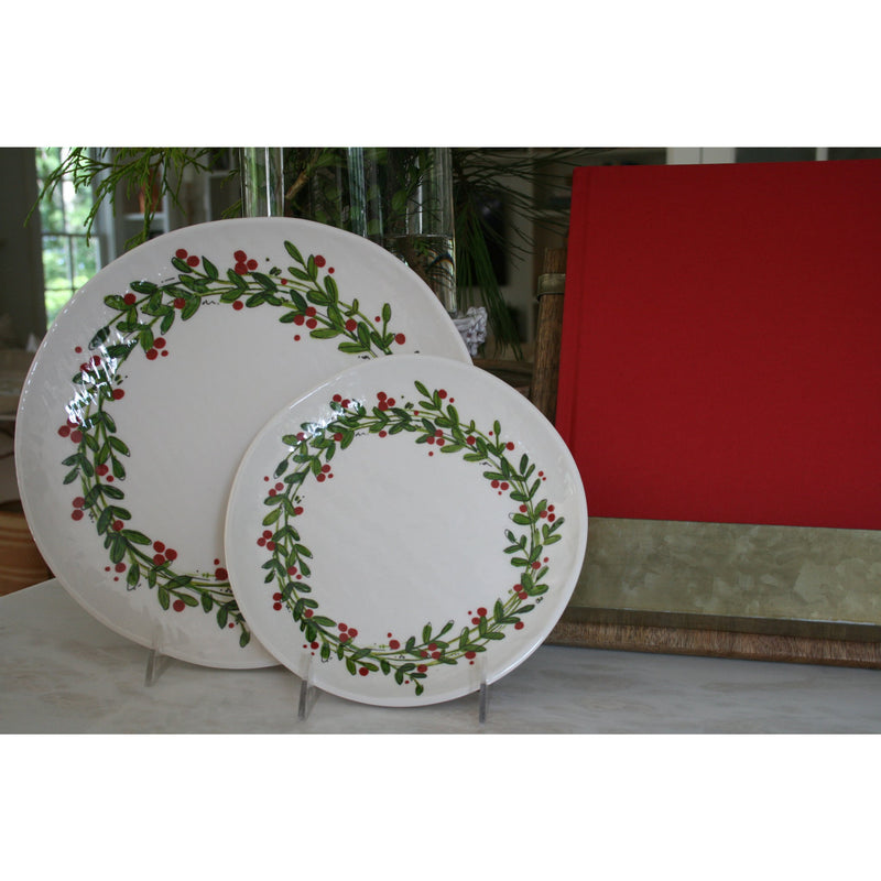 wreath design plate