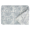 White and blue chrysanthemum quilt