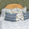 White and blue chrysanthemum quilt