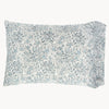 White and blue chrysanthemum quilt