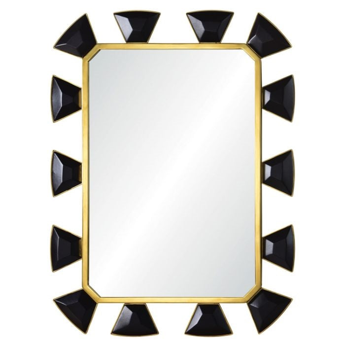 leather baguette wall mirror gold unique