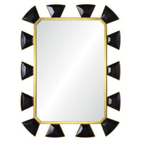 leather baguette wall mirror gold unique
