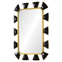 leather baguette wall mirror gold unique