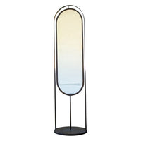 floor mirror oval hooks basket iron