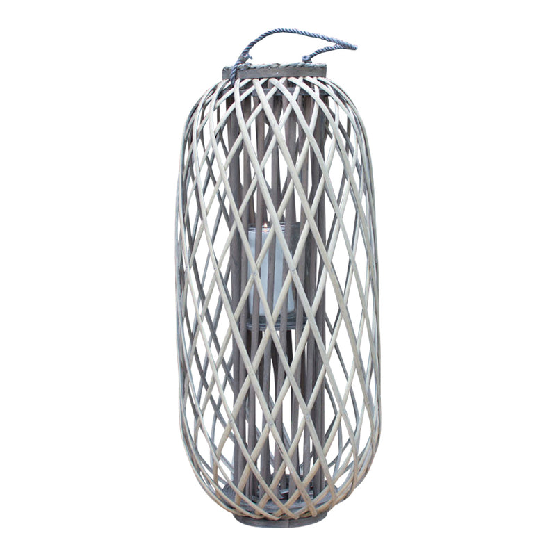 Woven hanging candle holder - 1