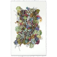 art print multi color hydrangeas paper