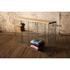 wire cubbies eight wood console